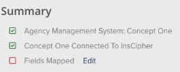 Integration Wizard Step 4 — Summary